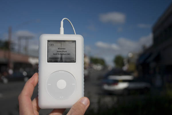 An iPod in downtown Seattle
